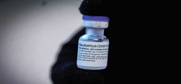 SAÚDE: Vacina de reforço tem eficácia de 95,6%, diz Pfizer-BioNTech
