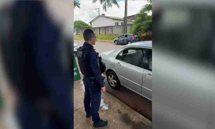 Segurança: Carro furtado em Quedas do Iguaçu é recuperado pela Guarda Municipal em Cascavel