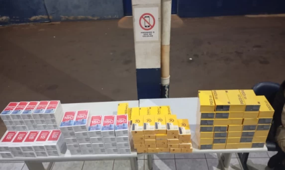 Segurança: ROCAM aborda veículo vindo de Foz do Iguaçu e apreende 111 celulares em Cascavel