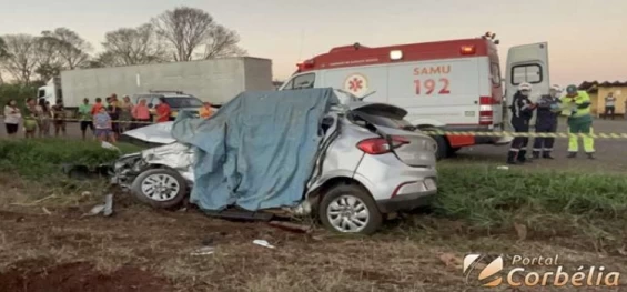 TRÂNSITO: Casal morre em trágico acidente na BR-369 em Corbélia.