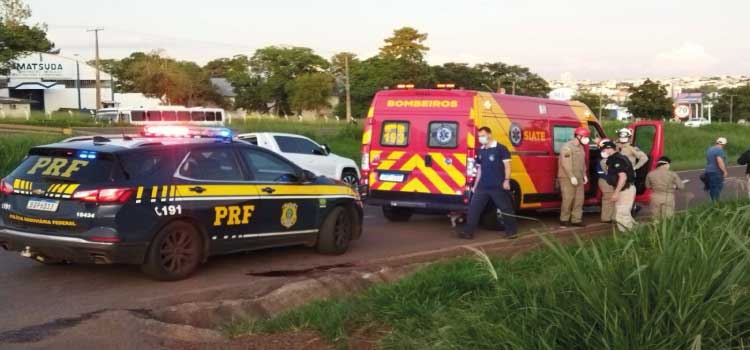 TRÂNSITO: Ciclista morre em grave acidente na marginal da BR-277, em Cascavel