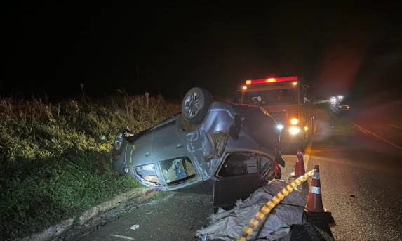 TRÂNSITO: Grave acidente deixa homem morto após colisão frontal na BR-277 em Candói