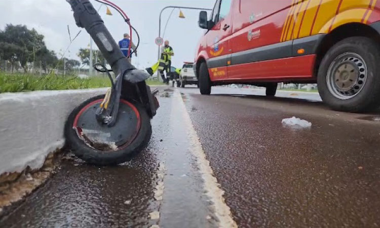 TRÂNSITO: Jovem é atropelada por ônibus em Cascavel.