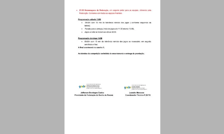 Nota oficial